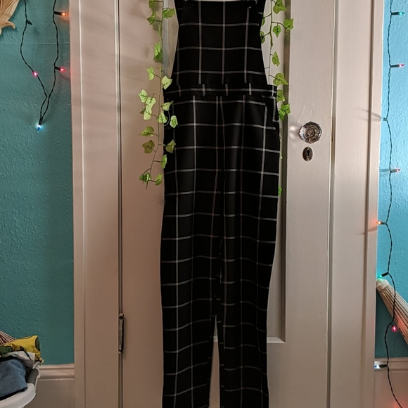 Forever 21 plaid overalls - Picture 2 of 4